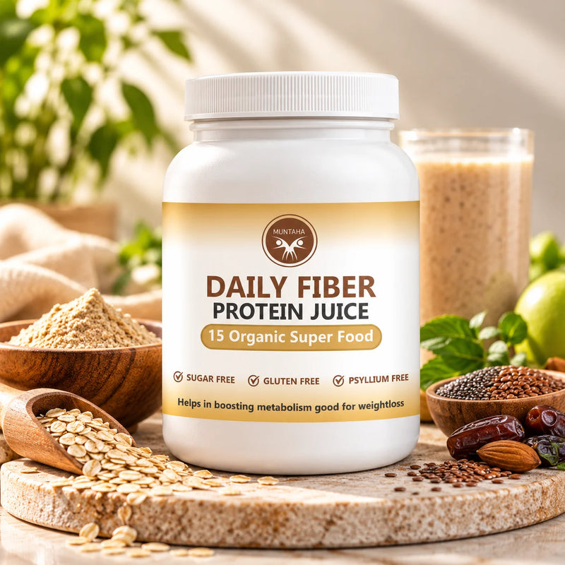Muntaha Daily Fiber Protein Juice - 15 Organic Super Foods