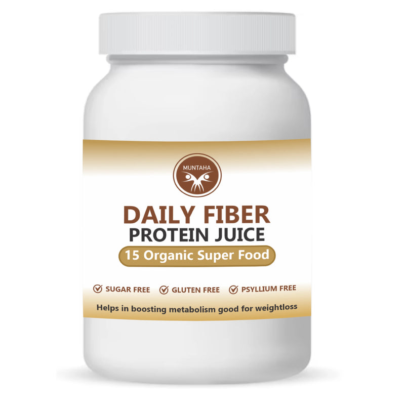 Muntaha Daily Fiber Protein Juice - 15 Organic Super Foods