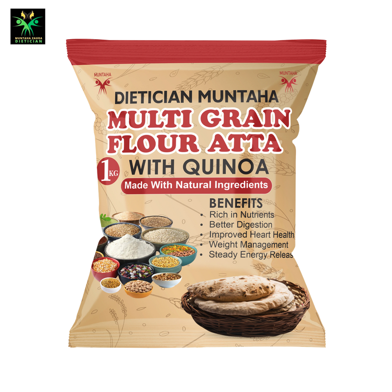 Dietician Muntaha Multi Grain Flour Atta with Quinoa (1kg)