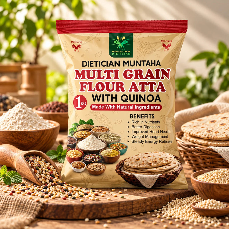 Dietician Muntaha Multi Grain Flour Atta with Quinoa (1kg)