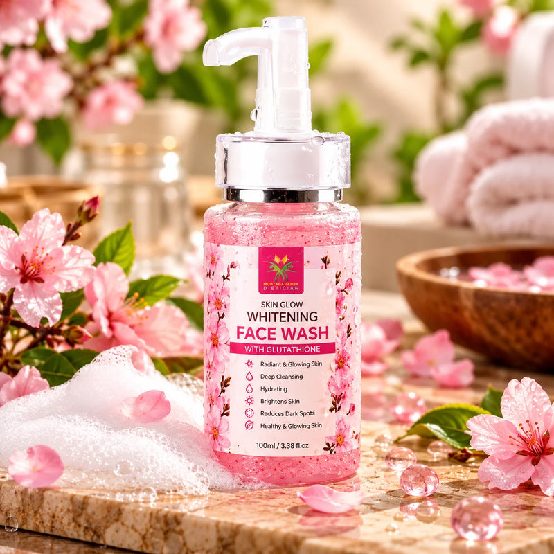 Muntaha Skin Glow Whitening Face Wash with Glutathione – 100ml