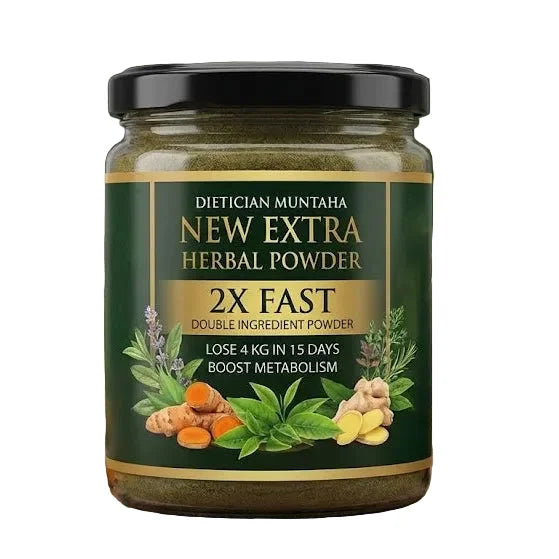 Dietician Muntaha New Extra Herbal Powder – 2X Fast Metabolism Boost (Small)