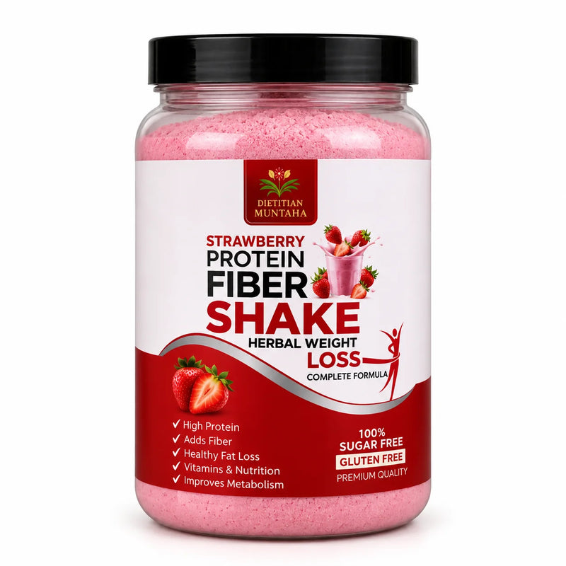 Dietitian Muntaha Strawberry Protein Fiber Shake