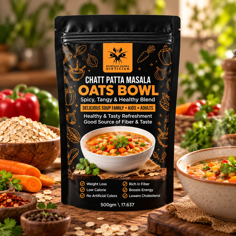 Dietitian Muntaha Chatpata Masala Oats Bowl 500g