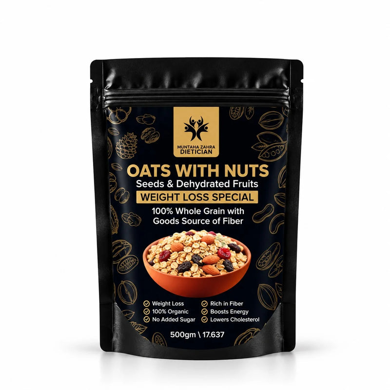 Dietitian Muntaha Oats with Nuts, Seeds & Dehydrated Fruits 500g