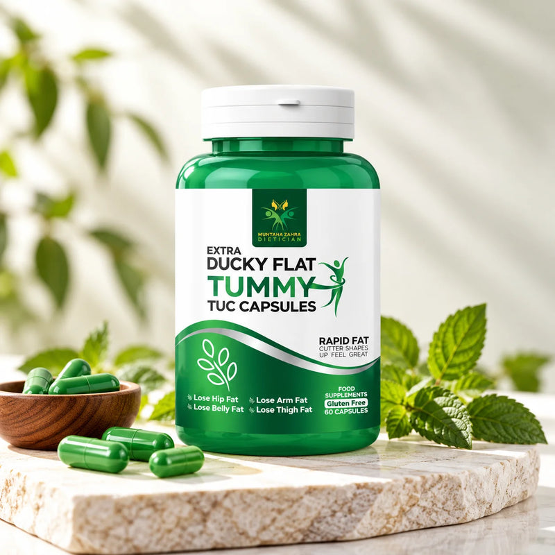 Dietician Muntaha Flat Tummy Herbal Capsules (60 Capsules)