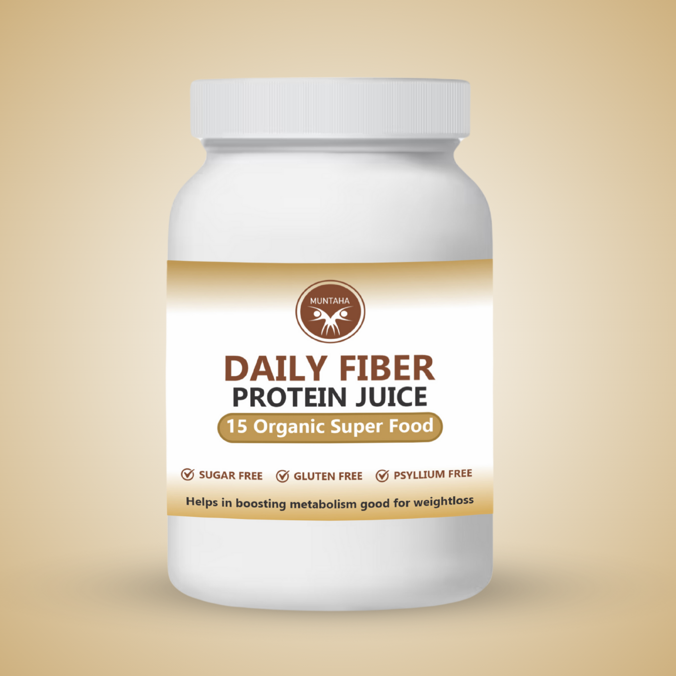 Muntaha Daily Fiber Protein Juice - 15 Organic Super Foods